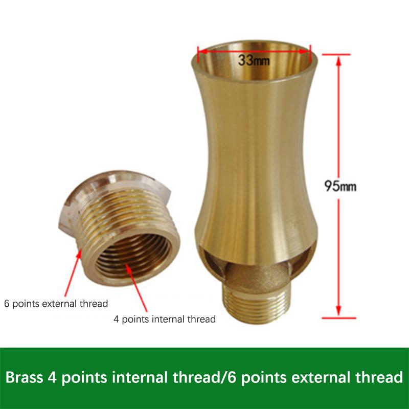 1Pc 1/2" 3/4" Brass Cascade Water Fountain Nozzles Spray Head Pond Garden Decoration Outdoor Water Fountain Nozzles