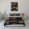 Bee and Floral Home Decor Set Soft Comfortable Duvet Cover Bedding Set Included 1*Duvet Cover & 2*Pillowcases Gift
