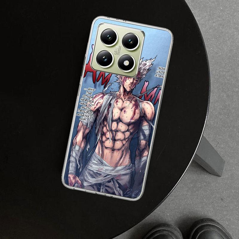 One P-Punch-Man Garou Phone Case Cover for Xiaomi Redmi Note 15 14 13 12 11 Pro Plus 14S 12S 11S 11T 11E 10S 10 Customized Funda