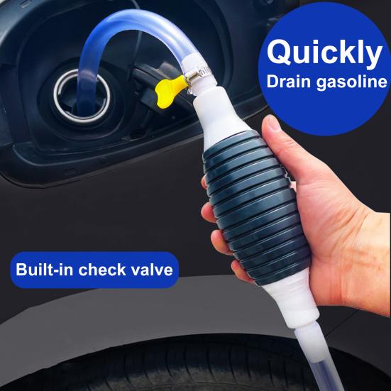 1 Set Fuel Primer Bulb Effective Aging Resistant Hand Pump Good Flexibility One-way Fuel Supply Portable Car Engine Fuel Hand Primer Hose for Home