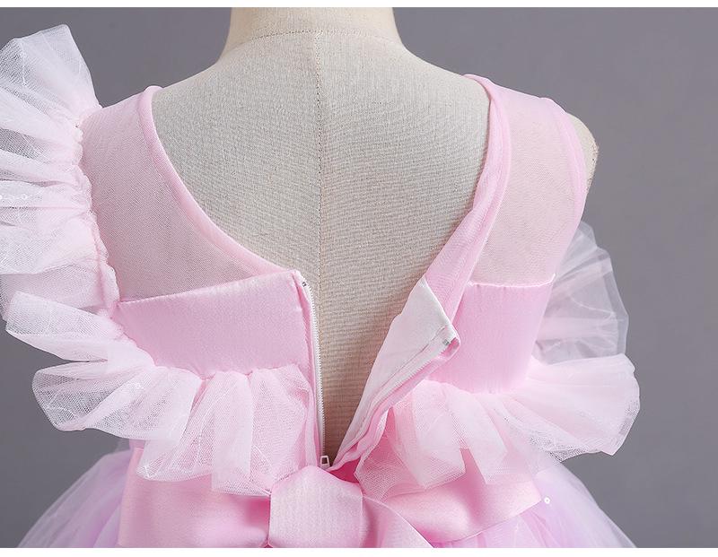 Girls' Princess Tulle Evening Gown – Flower Girl Dress for Performances and Events