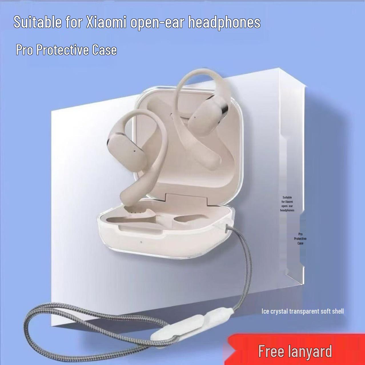 Transparent Silicone Protective Case for Xiaomi Open Earbuds Pro Transparent Soft Case (Single Shell)