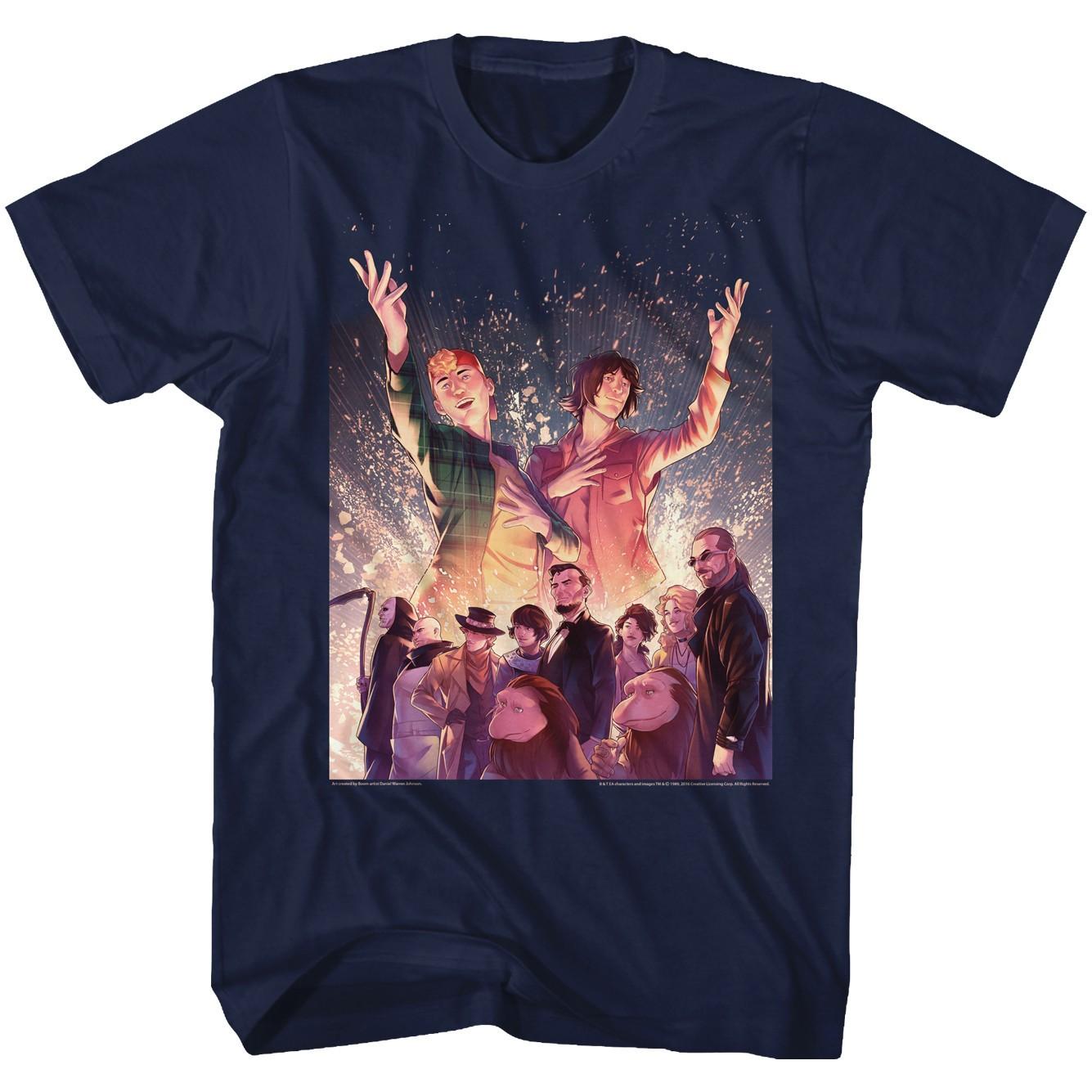 Bill & Ted s Movie Cast Sparkle Photo Men s T Shirt S