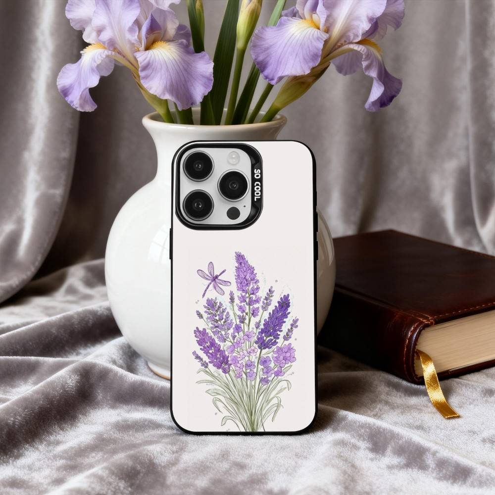 P-Purple L-lavender Phone Case For iPhone17,16,15,14,13,12,11 Plus,Pro Max Black Candy silver phone case