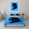 Profile silhouette with splashes. Bedding sets Duvet cover sets Duvet covers Pillowcases(1 * Duvet Cover 2 * Pillowcases without duvet insert)
