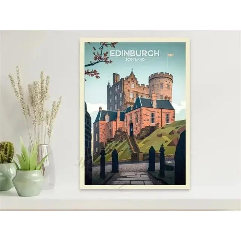 Machu Picchu Lisbon Vintage Travel Poster Canvas Print  Retro City Tourism Wall Art for Living Room Decor