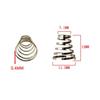 10Pcs Bike Parts MTB Road Bike Wheel Skewer 304 Stainless Steel Quick-Release Bike Hub Spring Cycling Hub Lever Shaft Spring