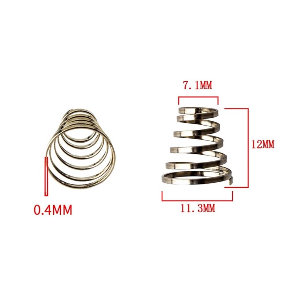 10Pcs Bike Parts MTB Road Bike Wheel Skewer 304 Stainless Steel Quick-Release Bike Hub Spring Cycling Hub Lever Shaft Spring