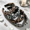 Elegant Women's Retro Leopard Print Wide Knot Hairband