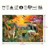 Jungle animals Background Wildlife Summer Tropical desert African Safari scenery Decorated for a man's birthday party