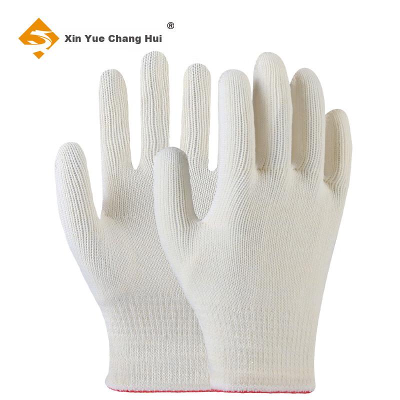 Xinyuechanghui Cotton Work Gloves, 12 Pairs/pack, Thickened Wear-Resistant Work Gloves S7011