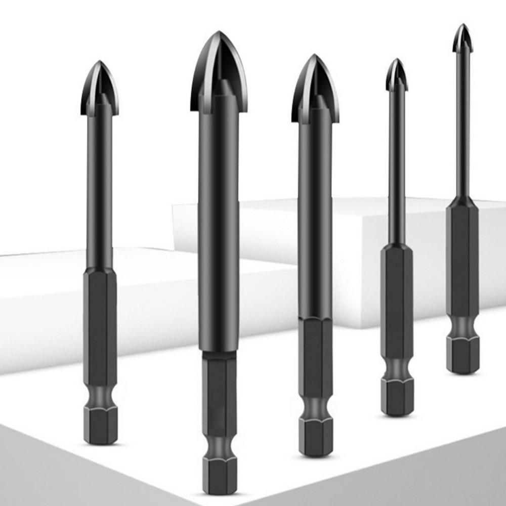 10pcs/set Professional Tile Drill Bit Precision Cross Drill Bit  Concrete Drilling
