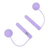 Cordless Jump Rope with Counter Weighted Ball Magnetic Bead Handle Skipping Rope for Indoor Fitness Purple