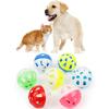 Cat Plastic Fun Bell Ball Toy Randomly Colored Lightweight For Entertainment Pet
