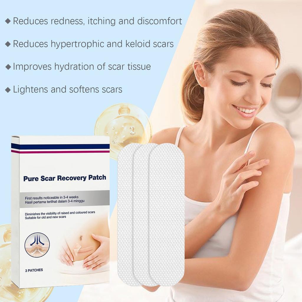 Adesivo para Cicatriz, Calmante, Anti-coceira, Anti-inflamatório, Hiperplasia de Cicatriz e Adesivo para Atenuação de Cicatriz