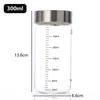 High Borosilicate Glass Bottle Coffee Cup Leak-proof Brewing Wine Bottle with Scale High Temperature Resistance Liquid Container