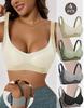 M-3XL Weicher Stütz-Bügel-loser BH mit Push-up-Effekt für kleine Brüste, Nahtloser Komfort-BH mit dünner Schale, Damen-Dessous