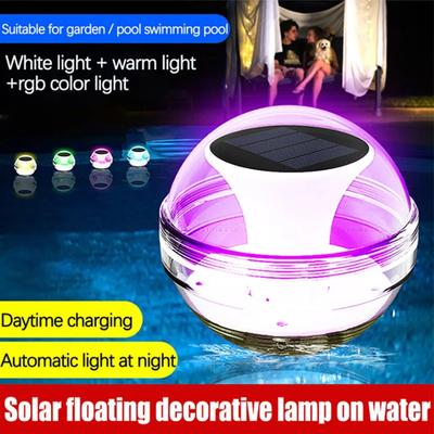 Solar RGB Floating Water Ball Lamps Outdoor Swimming Pool Decoration Waterproof Garden LED Wedding Party Atmosphere Night Lights
