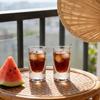 2pcs High End Transparent Shot Glass Exquisite Party Thick Bottomed Wine Glass Classic Vodka Glass Drinkware Unique Family Gifts