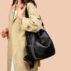 Fashionable and Minimalist Women's PU Leather Backpack with Top Handle, Perfect for Commuting, Travel, and Daily Use