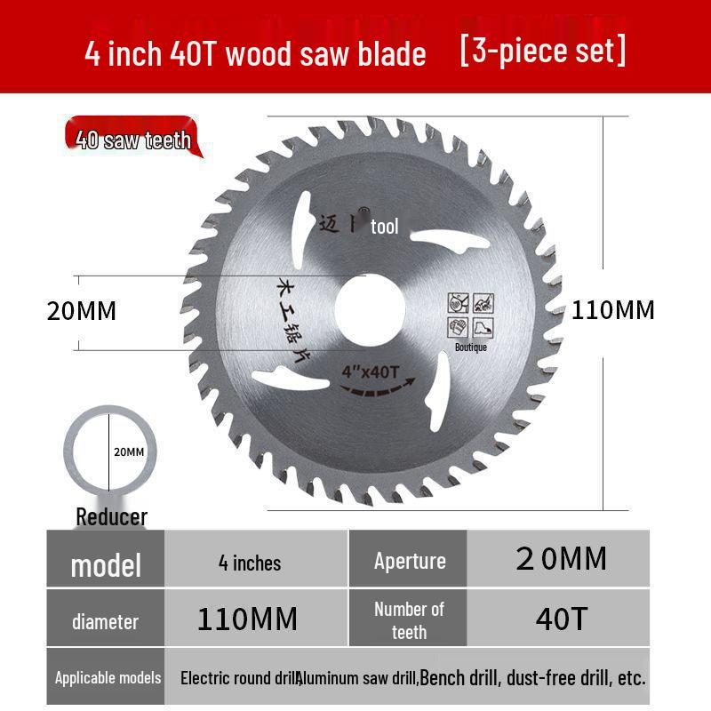 Eco-Friendly Lithium Electric Saw Blade with Special Alloy Teeth - High Hardness and Sharpness, 4-10 Teeth for Woodworking and Paint-Free Boards