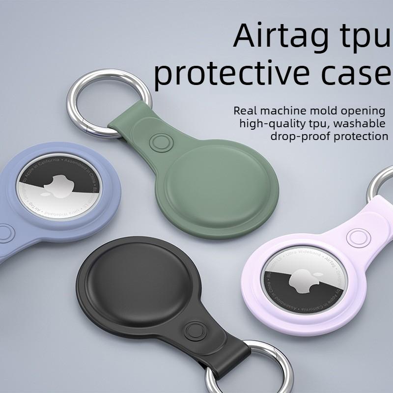 Suitable for Apple Airtag2 Protective Cover Locator Silicone TPU Anti-lost Device Keychain