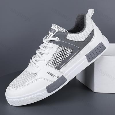 Modne Męskie Sneakersy Casual Siateczkowe Oddychające Wygodne Trend Modowy But Deskorolkowy Męskie Sneakersy Buty Sportowe Outdoor Męskie Nowe Buty do Biegania