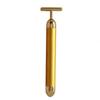 24K Gold T-Shaped Electric Massage Bar for Beauty Lifting