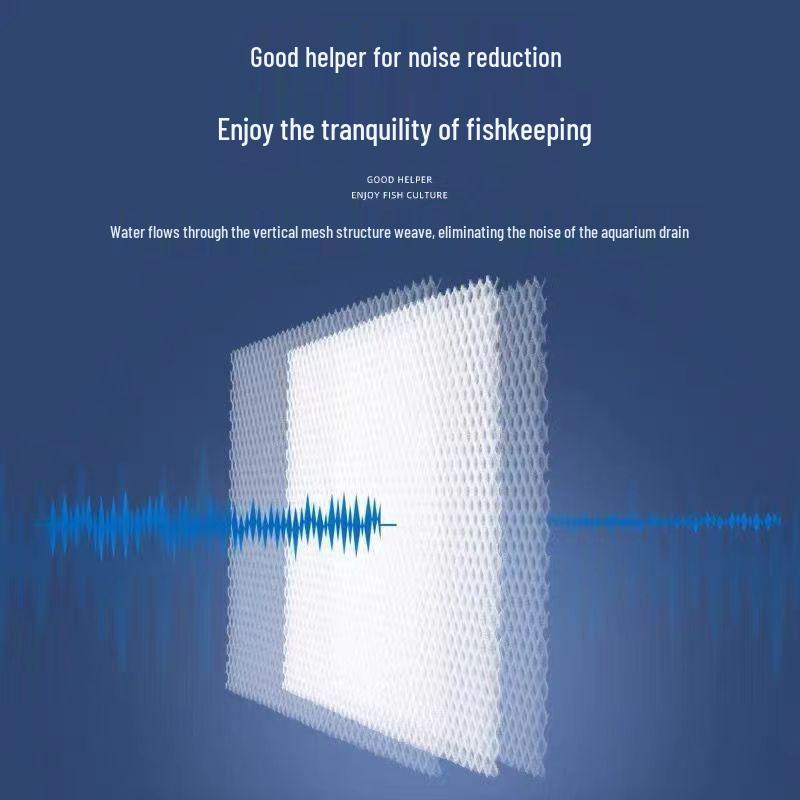Verstopfungsfreies Aquarium-Filtervlies: Wabenstruktur, Leicht zu reinigen, Hält Schmutz zurück