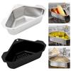 Corner Strainer Design Stainless Steel Sink Drain Basket Triangular Sink Filter  Cutlery Storage