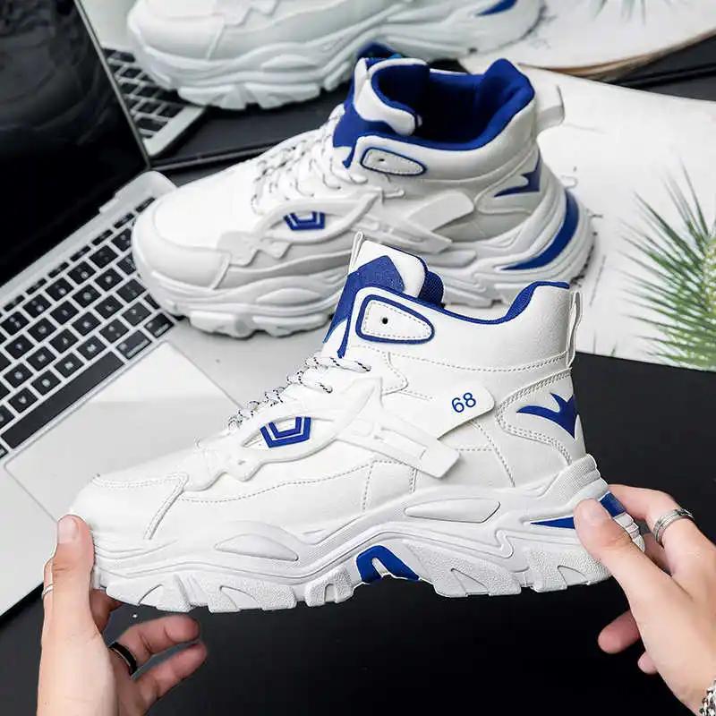 Fashion Ecoleather With Lacing Designers For Men Shoes For Home Original Brand Men Sneakers Sports Designer Real Runner