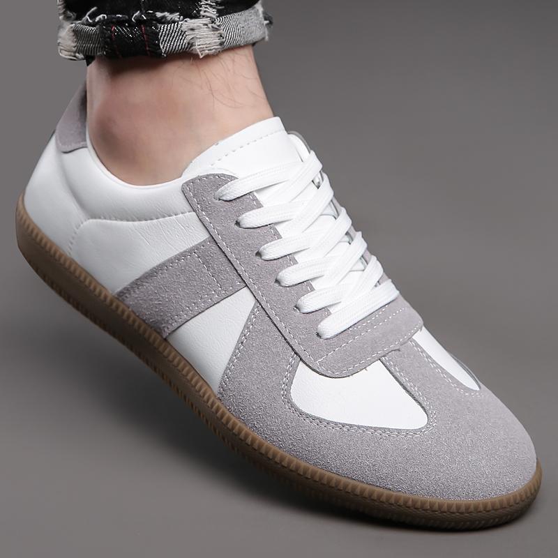Men's Retro Fashion All-match Small White Shoes Sneakers German Training Shoes Forrest Gump Shoes Casual Men's Shoes