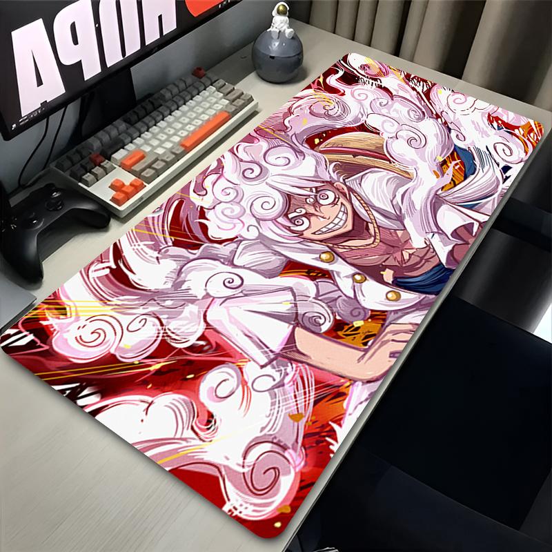 Mouse Pad Gaming Accessories Large Keyboard Nonslip Rubber Computer Carpet Anime One Piece Desk Mat Pc Gamer Luffy Mousepad