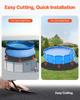 18ft Round Pool Liner Pad for Above Ground Pools Heavy Duty Pool Mat