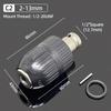 1/2"-20UNF Drill Chuck 2-13MM/1.5-10MM Quick Change 1/4" Hex Shank/SDS /1/2" Square Socket Adapter For Wrench Conversion Tools