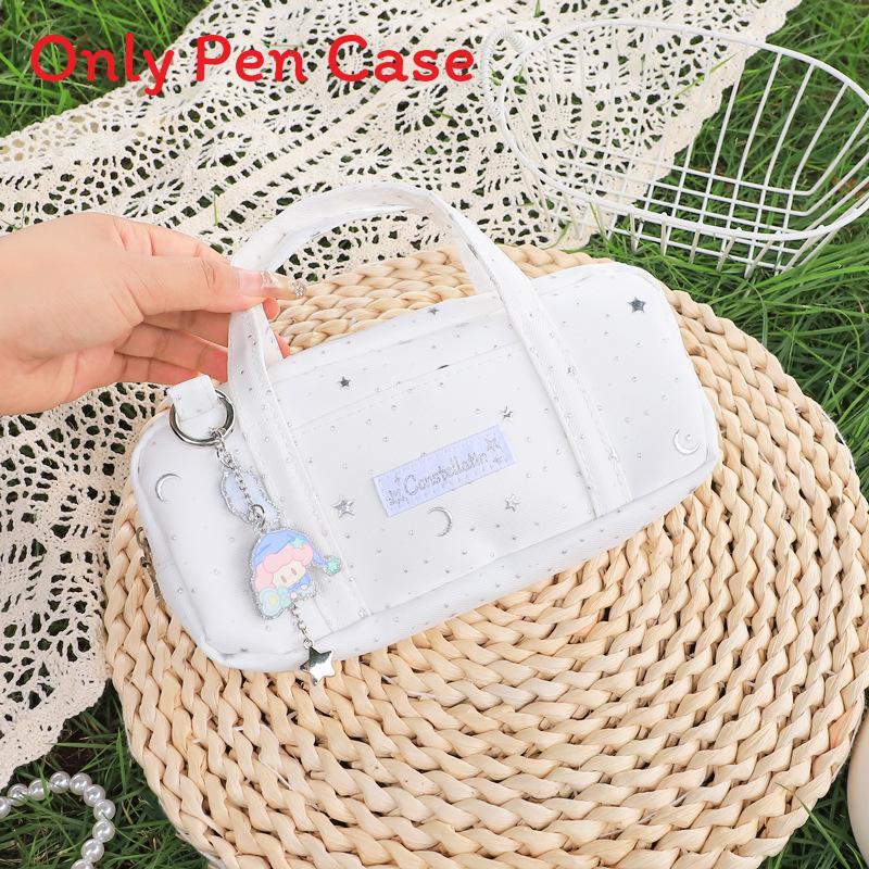 Constellation Key Square Pen Bag Large Capacity For Students School Classroom Storage