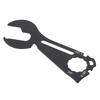 11 In 1 Outdoor Wrench Multifunctional Bottle Opener Keychain Screwdriver Measuring Ruler Tool Black