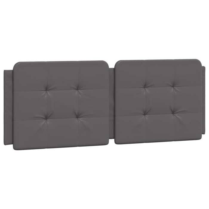 VidaXL Coussin de Tête de Lit, Oreiller Rembourré de Tête de Lit, Accessoire de Lit de Chambre à Coucher Intérieur, Gris 140 374862