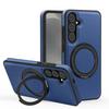 Luxury Rotating Stand Leather Magnetic Phone Case for Samsung S26 S25 Edge S24 Ultra FE S22 S23 Plus Business Protection Cover