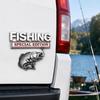 Metal Fishing Emblem Fishing Vehicle Emblem Fishing Themed Auto Badge  Vehicle Accessories