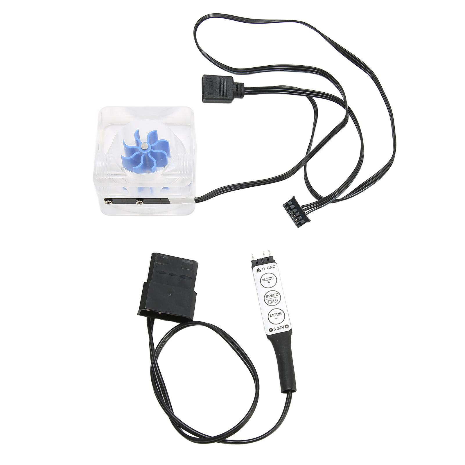 

PC Water Flow Meter Indicator G14 Thread 3 Way Acrylic Water Cooling Flow Meter Indicator for