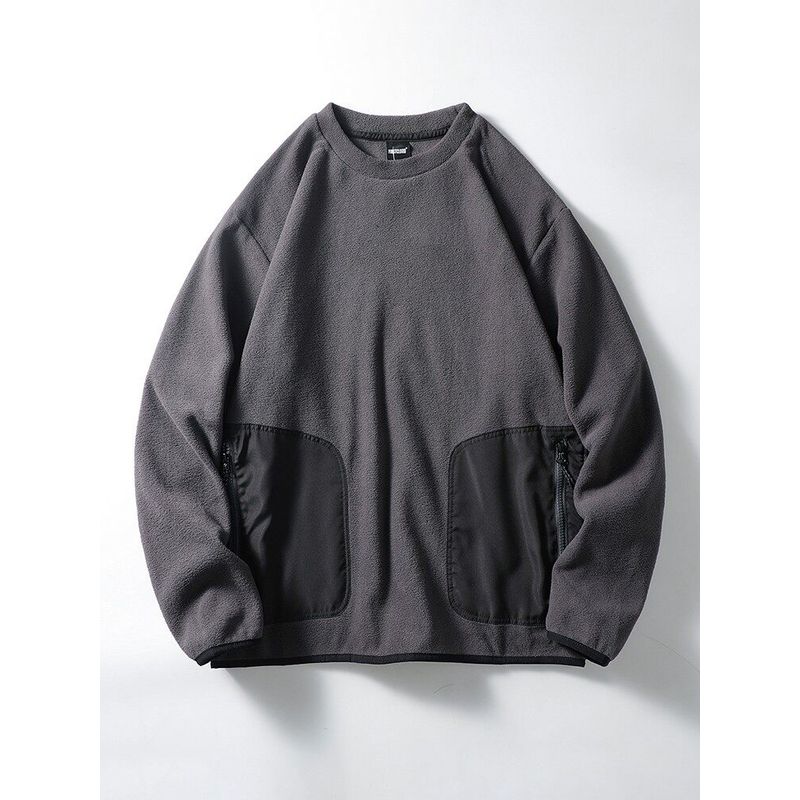 Retro Double-Sided Polar Fleece Fall and Winter Hooded Outwear Parka