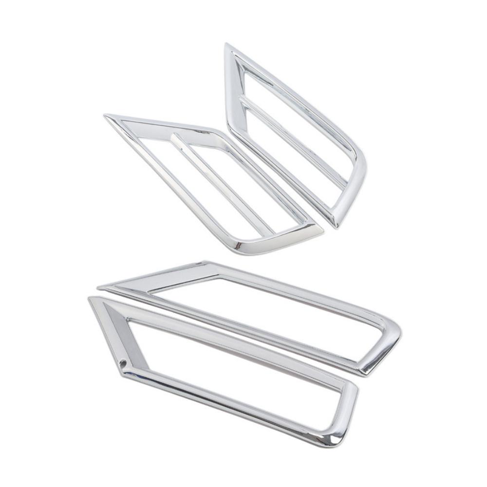 For Volkswagen VW Tiguan MK2 2017 2018-2019 ABS Chrome Front Fog Light Lamp Foglight Trim Cover Frame Car Exterior Decoration