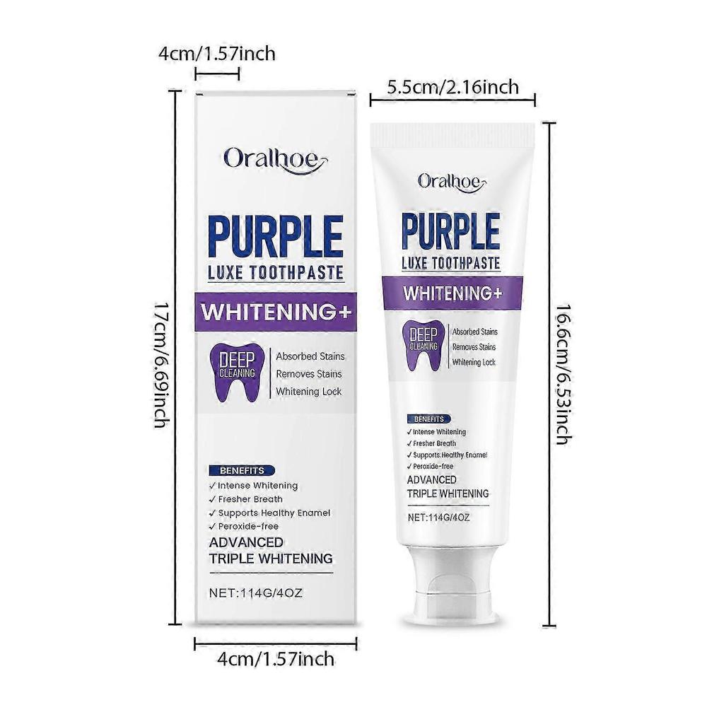 Purple Luxe Toothpaste, Multi-Effect Cleaning Toothpaste