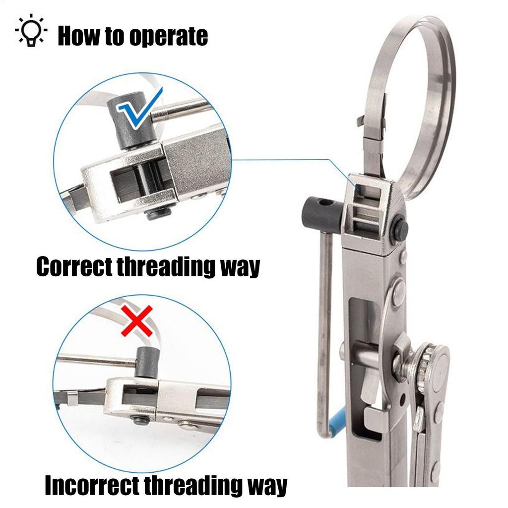 Axle Boot Clamp Tool Heavy Duty Tightener With Ratchet Steel CV Joint Ear Clamp Banding Tool For Car Maintenance Vehicle