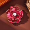 Studded  Dripping Oil Flower Brooches For Women Coat Jewelry Accessories Gifts