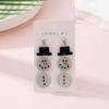 Cross-border Explosion Sweet and Cute Cartoon Snowman Earrings Flat Acrylic European and American Fashion Splicing Snowman Earrings