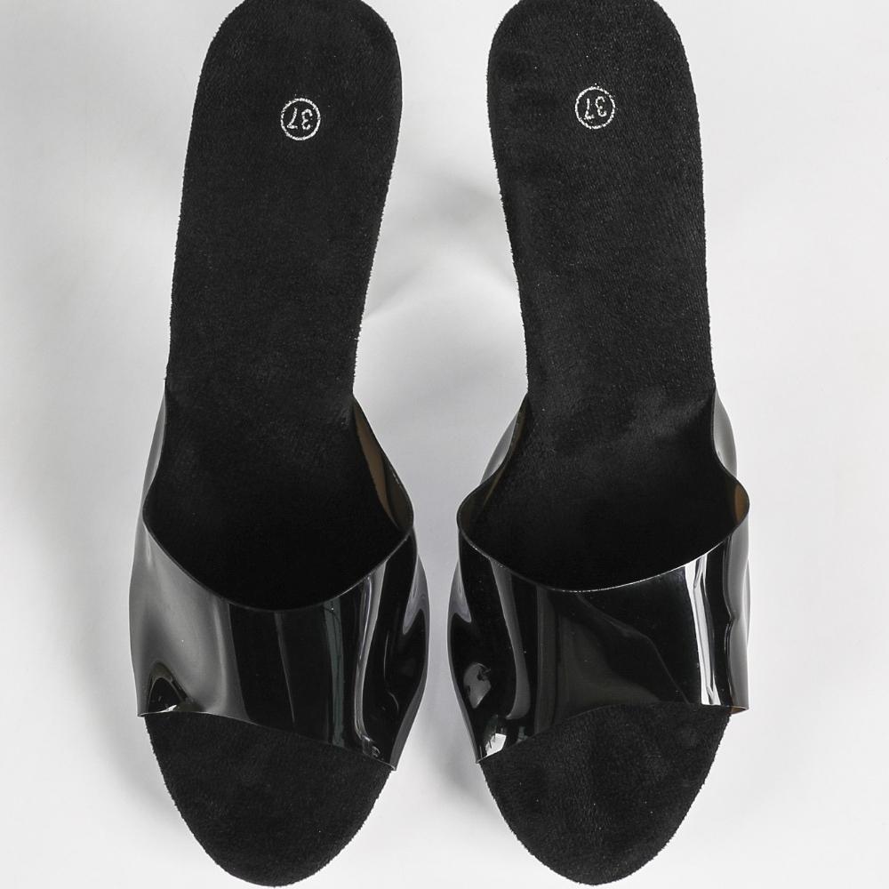 Women 11CM Chunky Heel Slide Slippers Platform High Heel Sexy Outdoor Runway Stage Fashion Footwear LFD-198711-A79