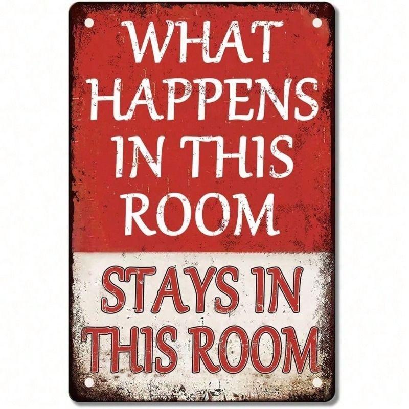 

Funny Retro Vintage Metal Wall Poster for Bar Garage Basement