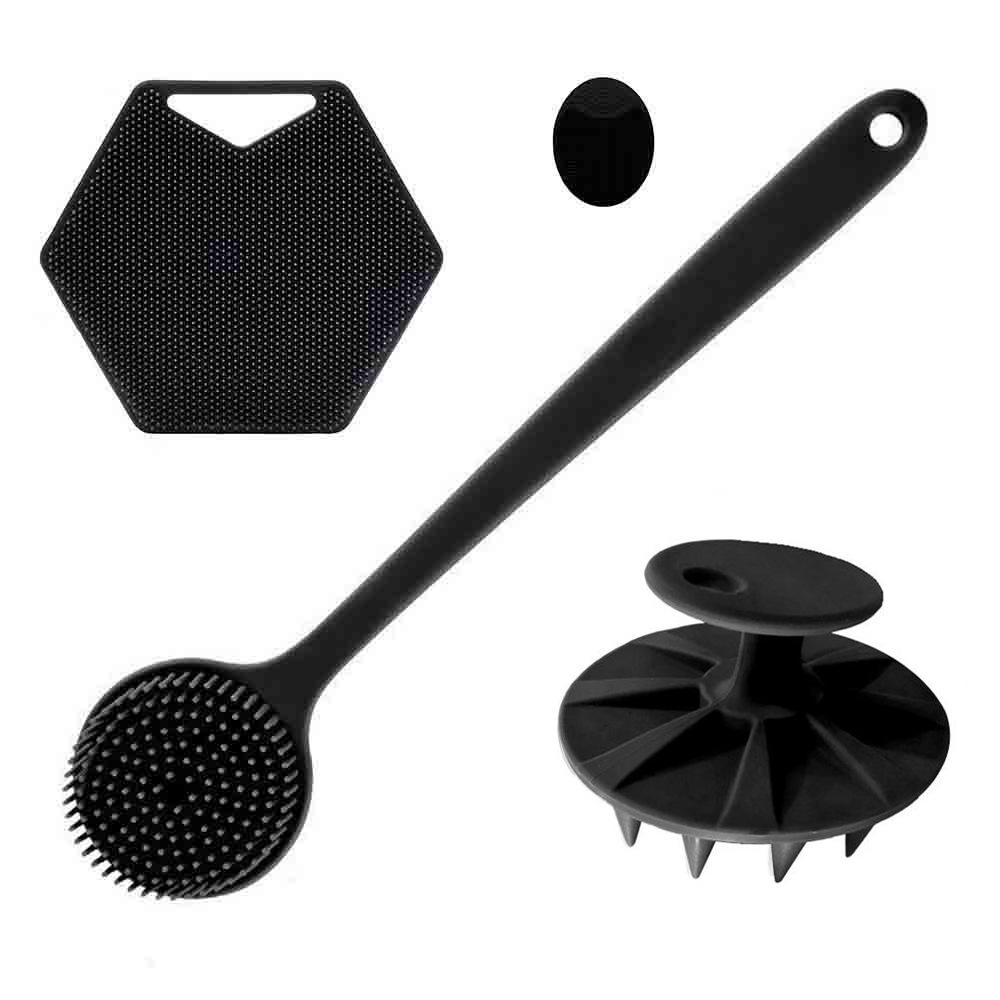 Международный набор для ванны: Щетки для спины, тела, мытья волос и лица